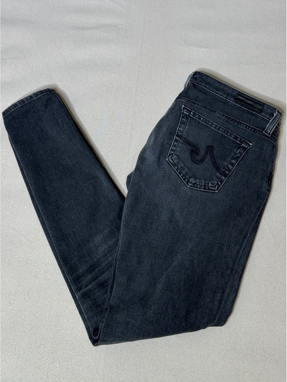 AG Adriano Goldschmied The Legging Ankle Jeans 26R Gray Skinny Stretch